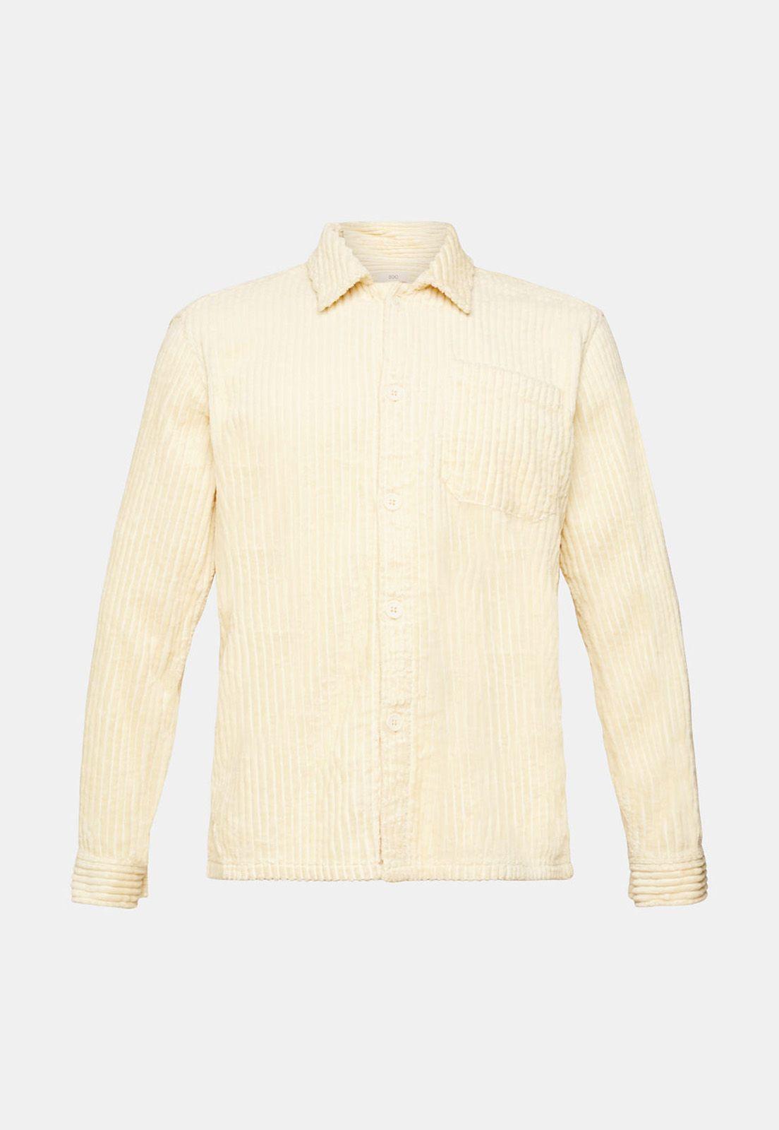 Camisa De Pana Con Rayas Anchas Hombre Esprit-3