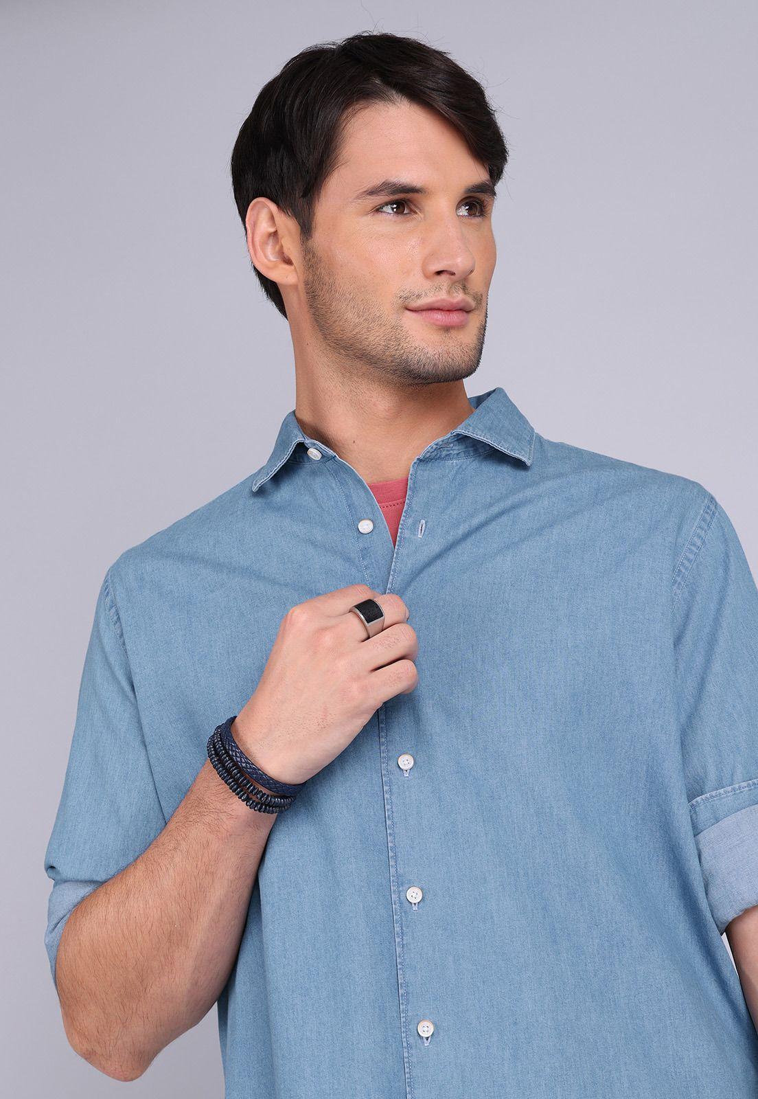 Camisa Denim Manga Larga Arrow CM3051SDE-1