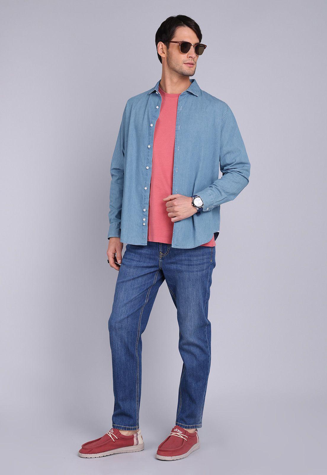 Camisa Denim Manga Larga Arrow CM3051SDE-2