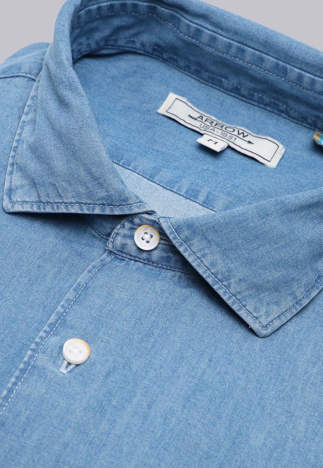 Camisa Denim Manga Larga Arrow CM3051SDE-4