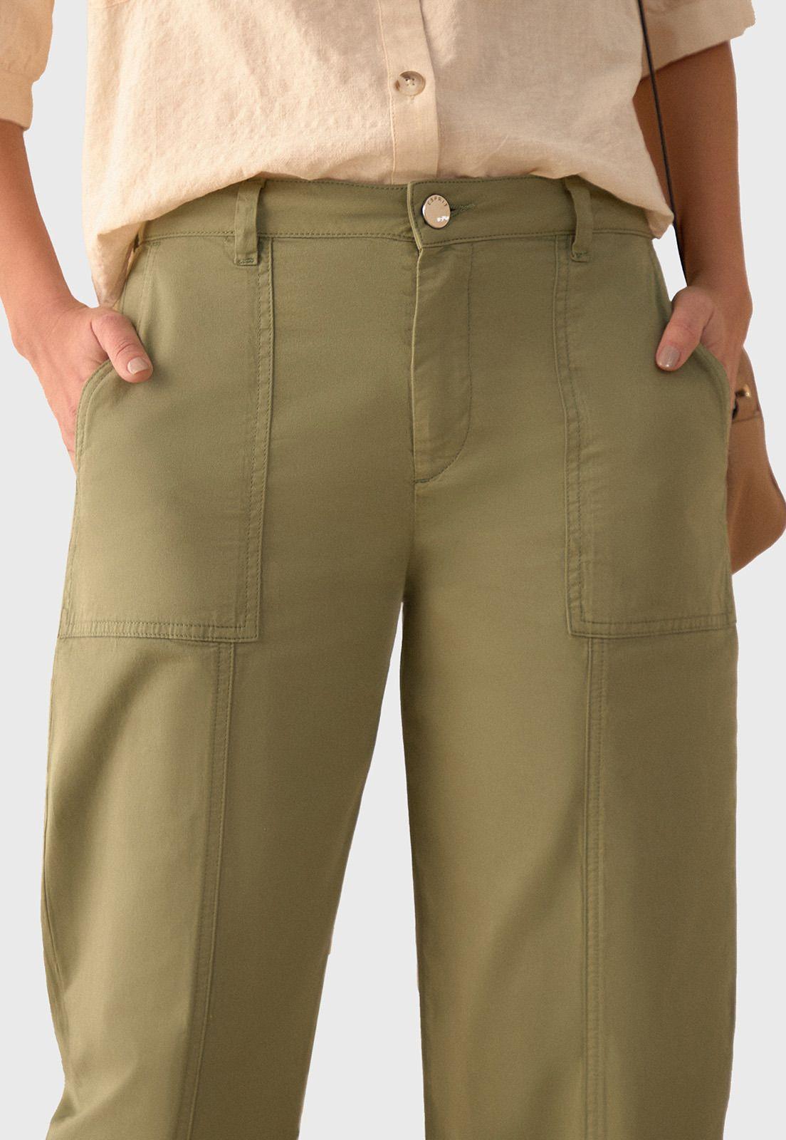 Pantalón Recto estilo militar Mujer Esprit 631G016-3