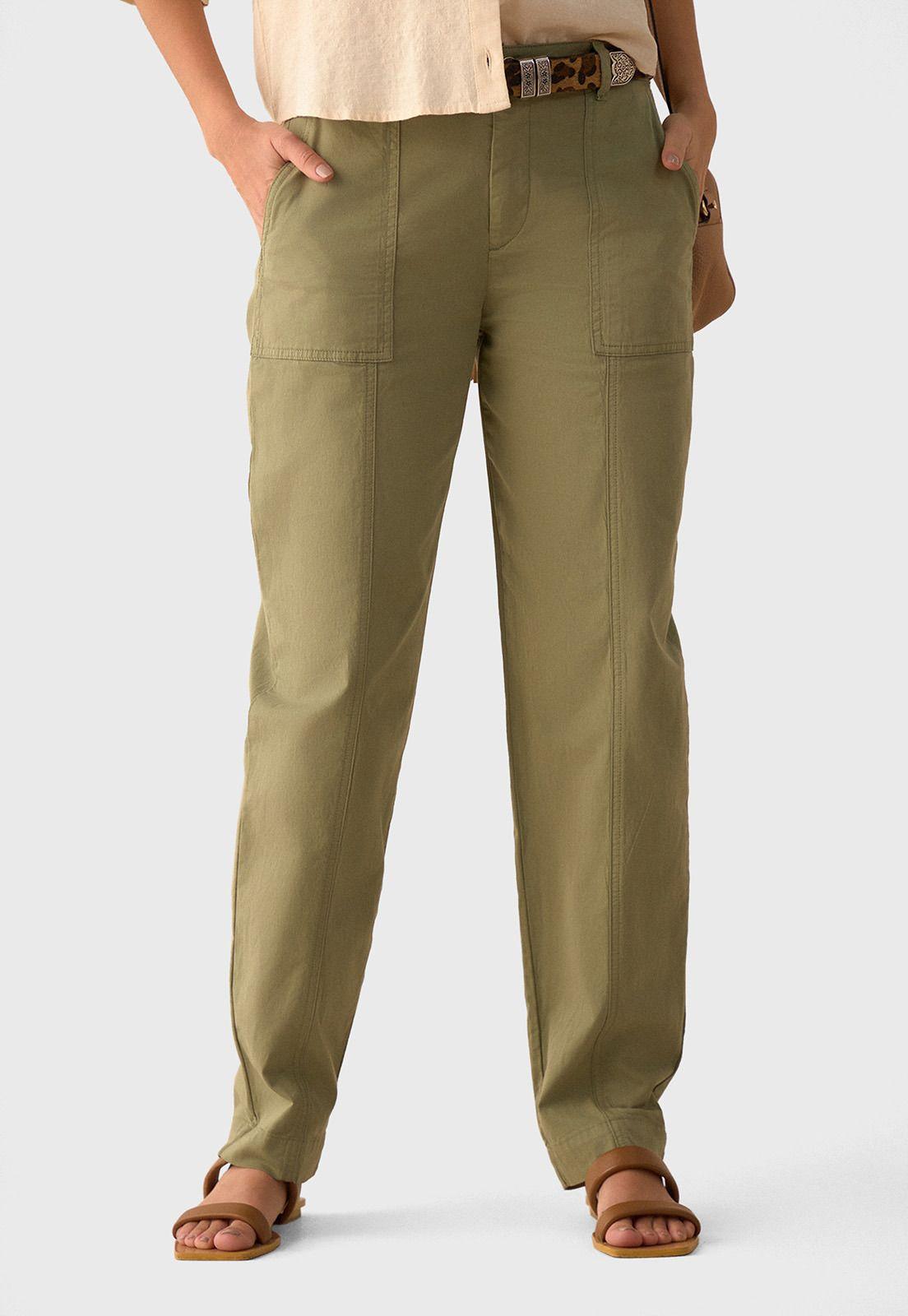 Pantalón Recto estilo militar Mujer Esprit 631G016-4