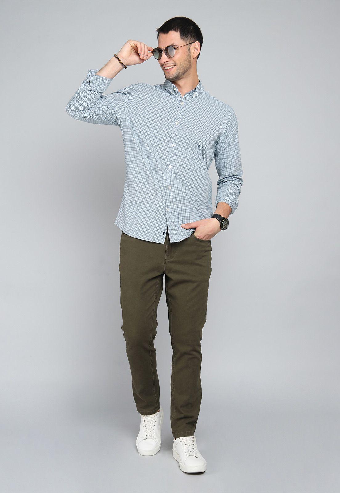 Camisa Cuadros Manga Larga Arrow CM31045VE-3