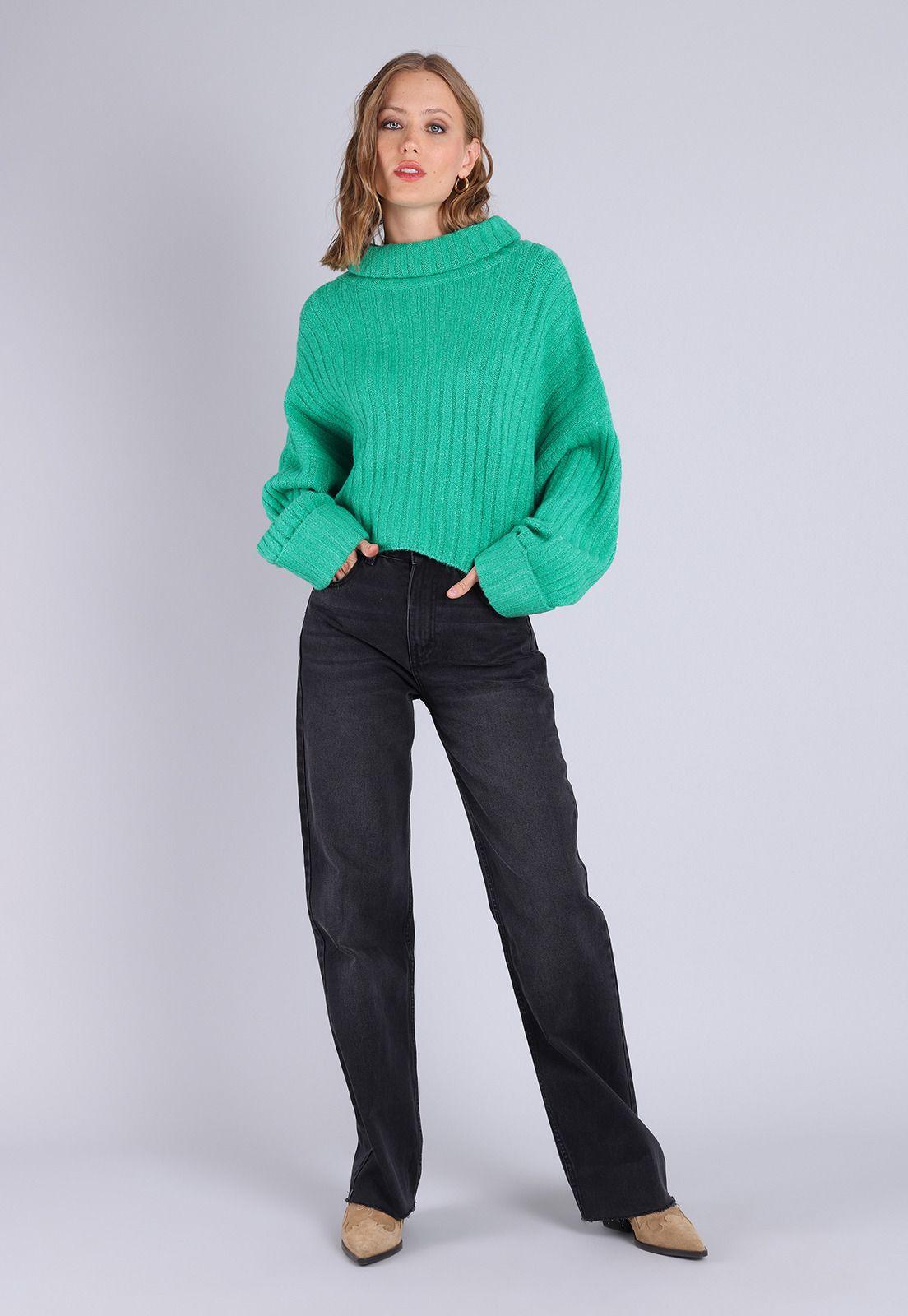 Sweater Oversize Cuello Alto Mujer Soviet SSWM736VE-3