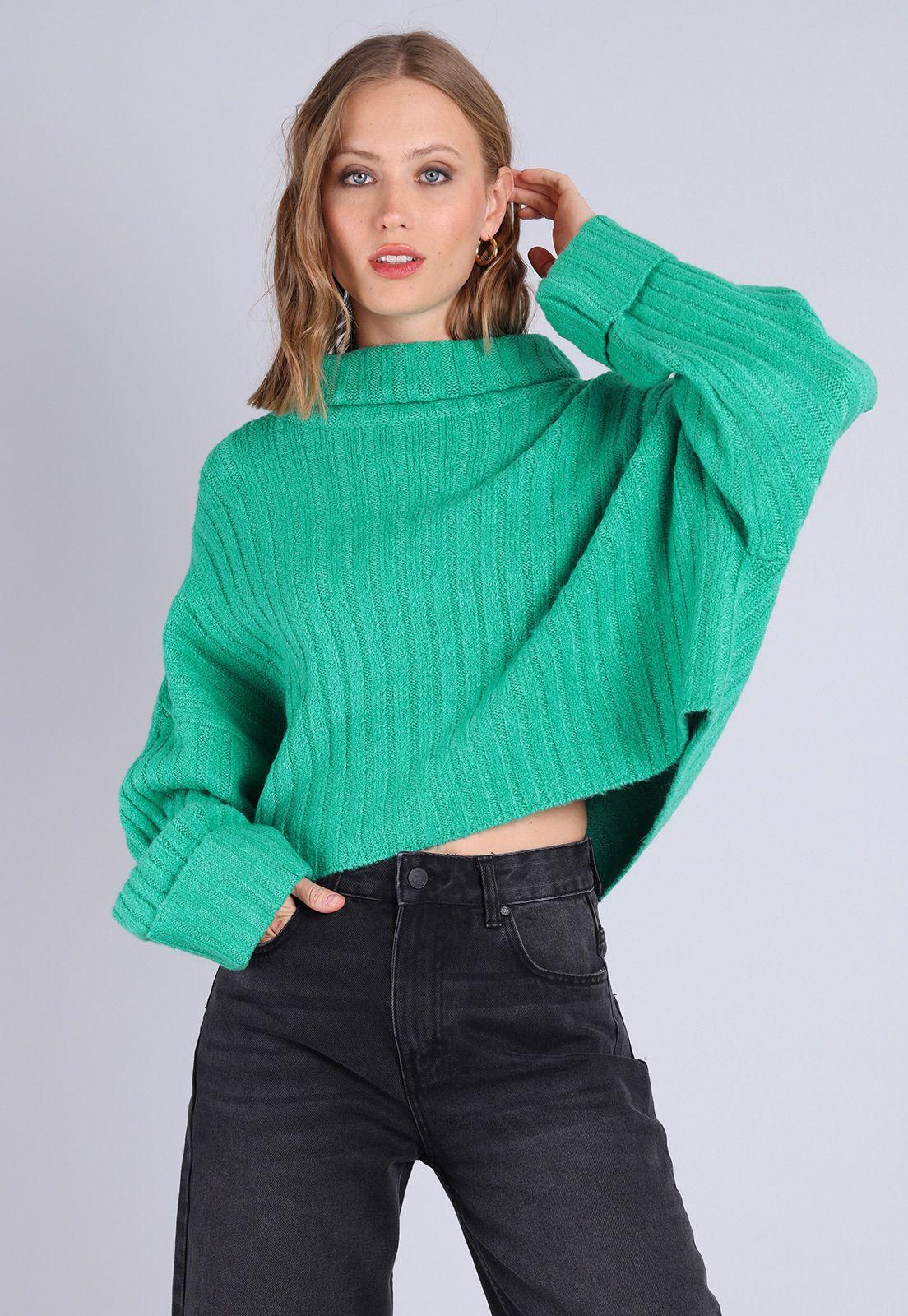 Sweater Oversize Cuello Alto Mujer Soviet SSWM736VE-4