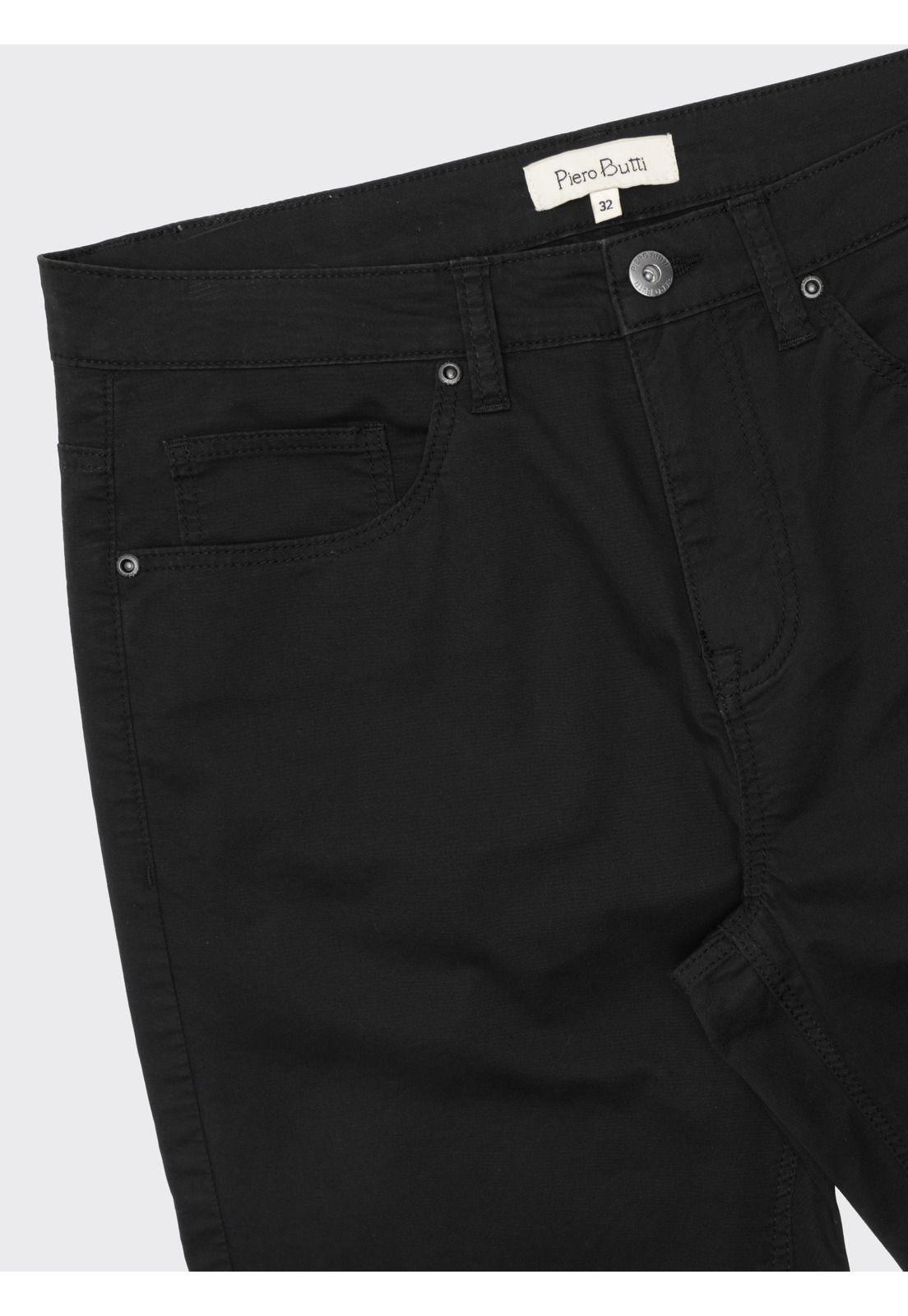 Pantalón 5 Pocket Spandex Regular Fit Negro Piero Butti PBDVB02NE-4