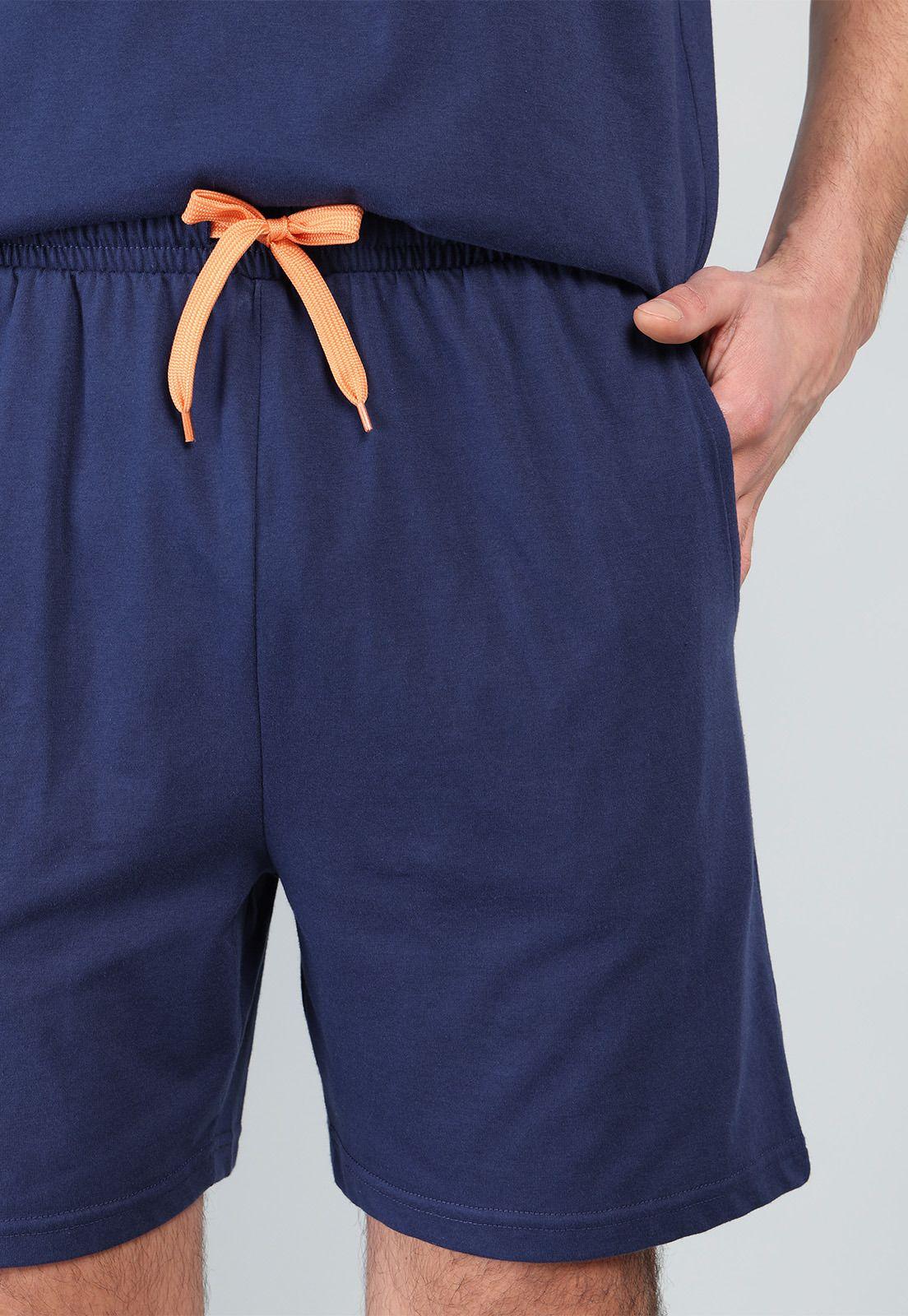 Pijama Corto Cuello Redondo Arrow P1V3208AZ-4