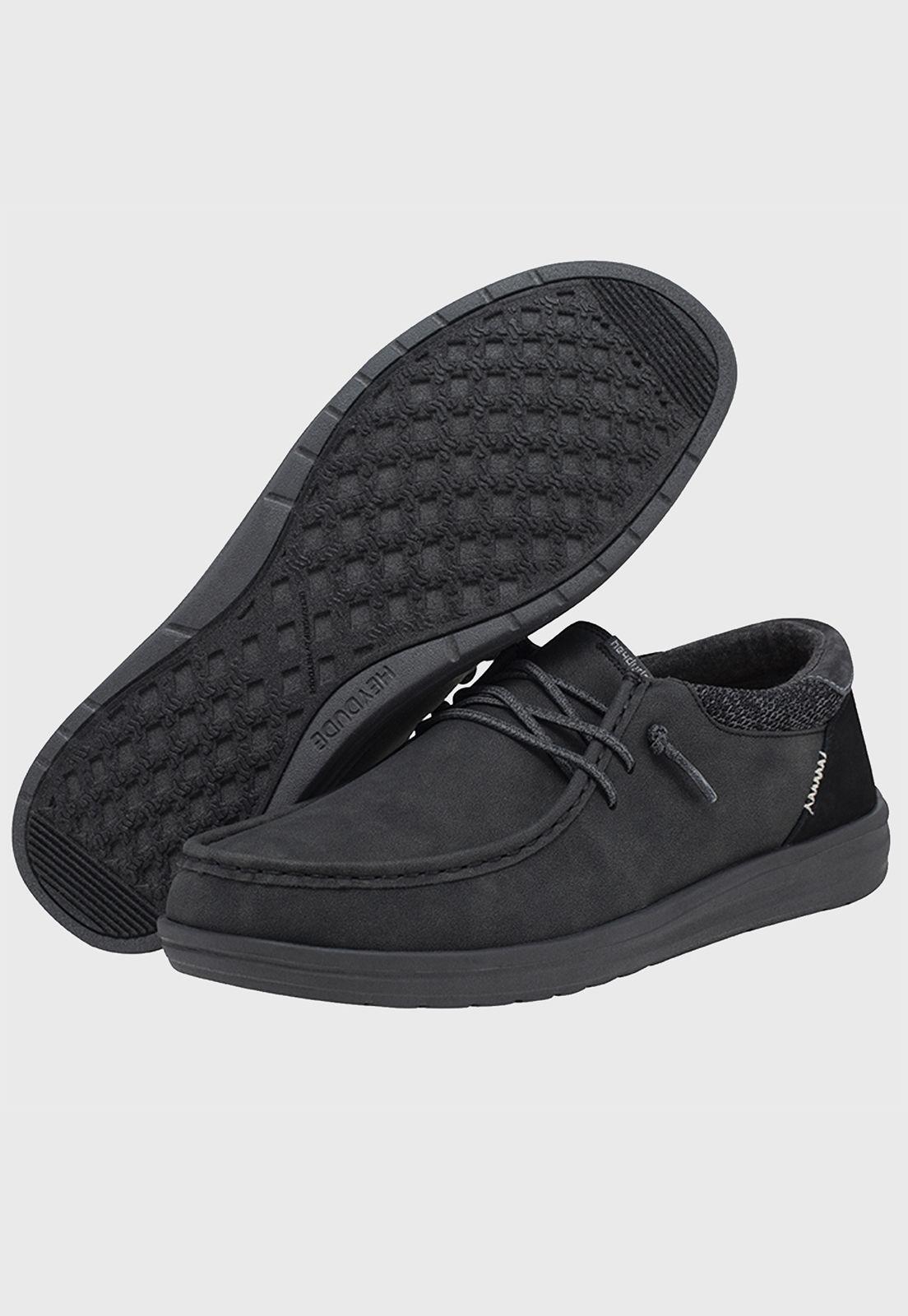 Zapato Scott Grip Total Black Heydude-2