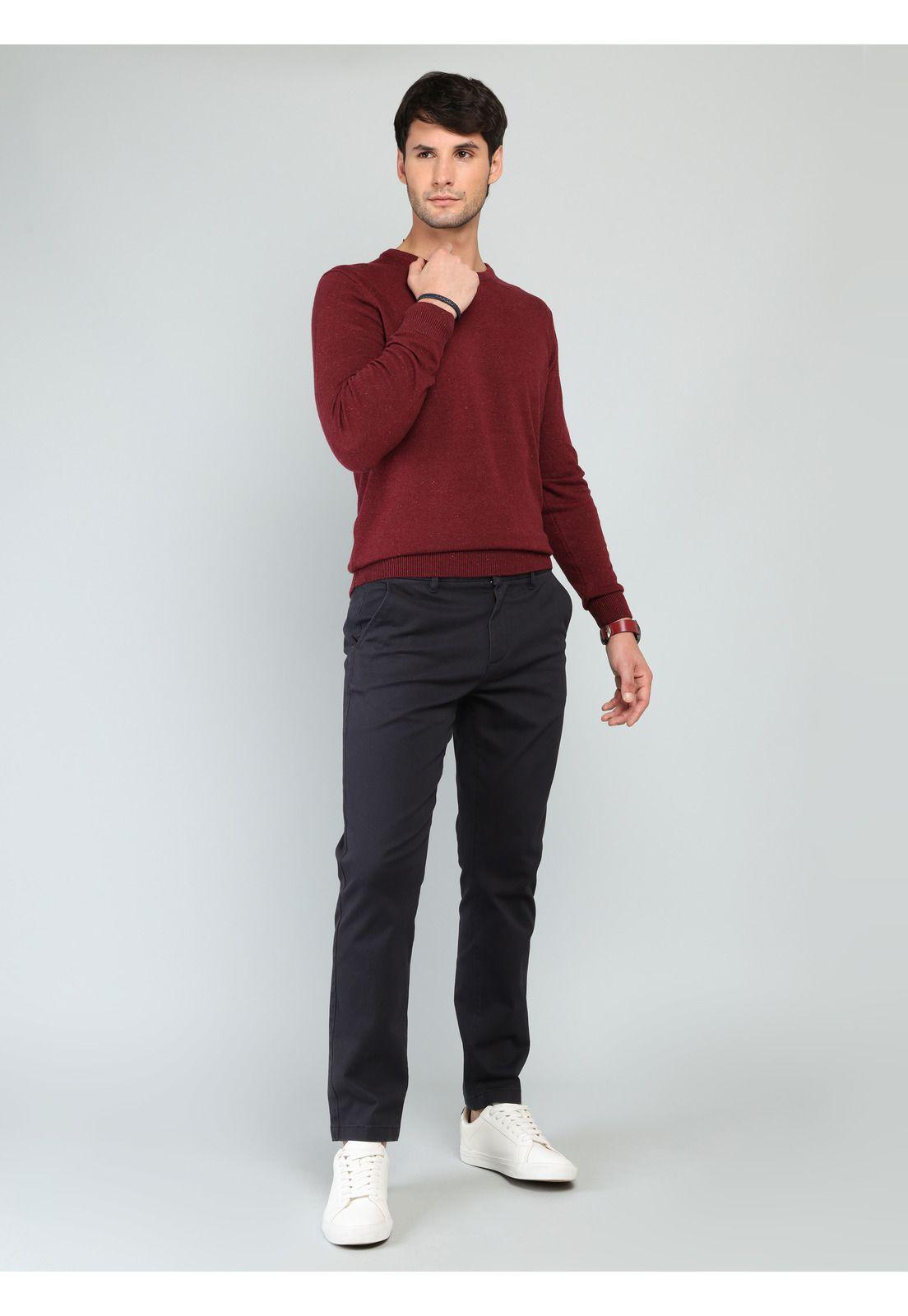 Pantalón Chino Spandex Regular Fit Azul Marino Arrow PA33030NB-3