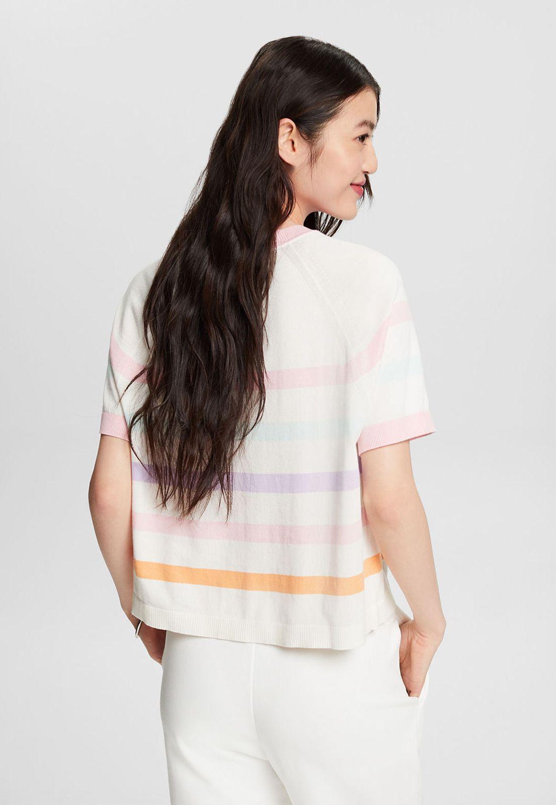 Polera de Algodón A Rayas Mujer Esprit 024EE1I320-1