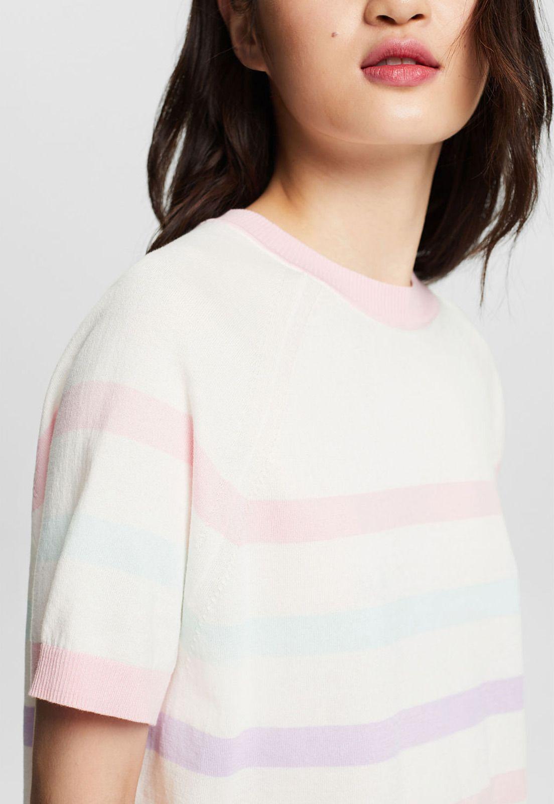 Polera de Algodón A Rayas Mujer Esprit 024EE1I320-2
