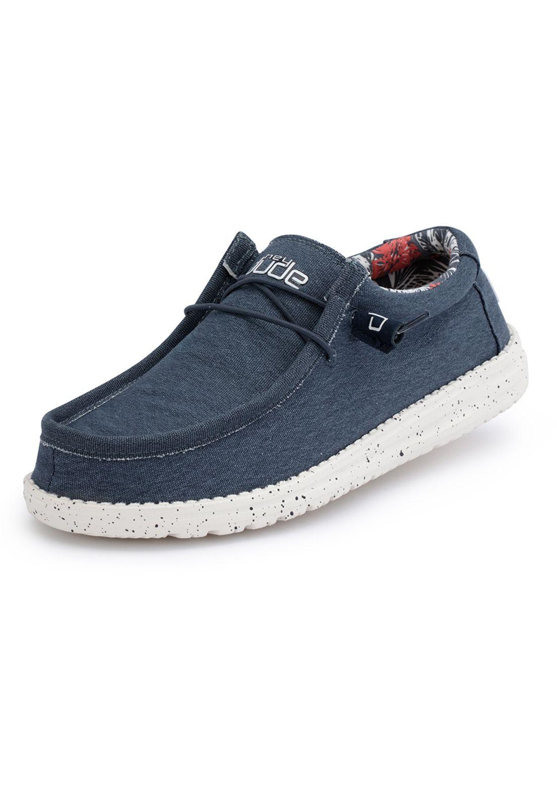 Zapato Wally Stretch Blue HeyDude-0