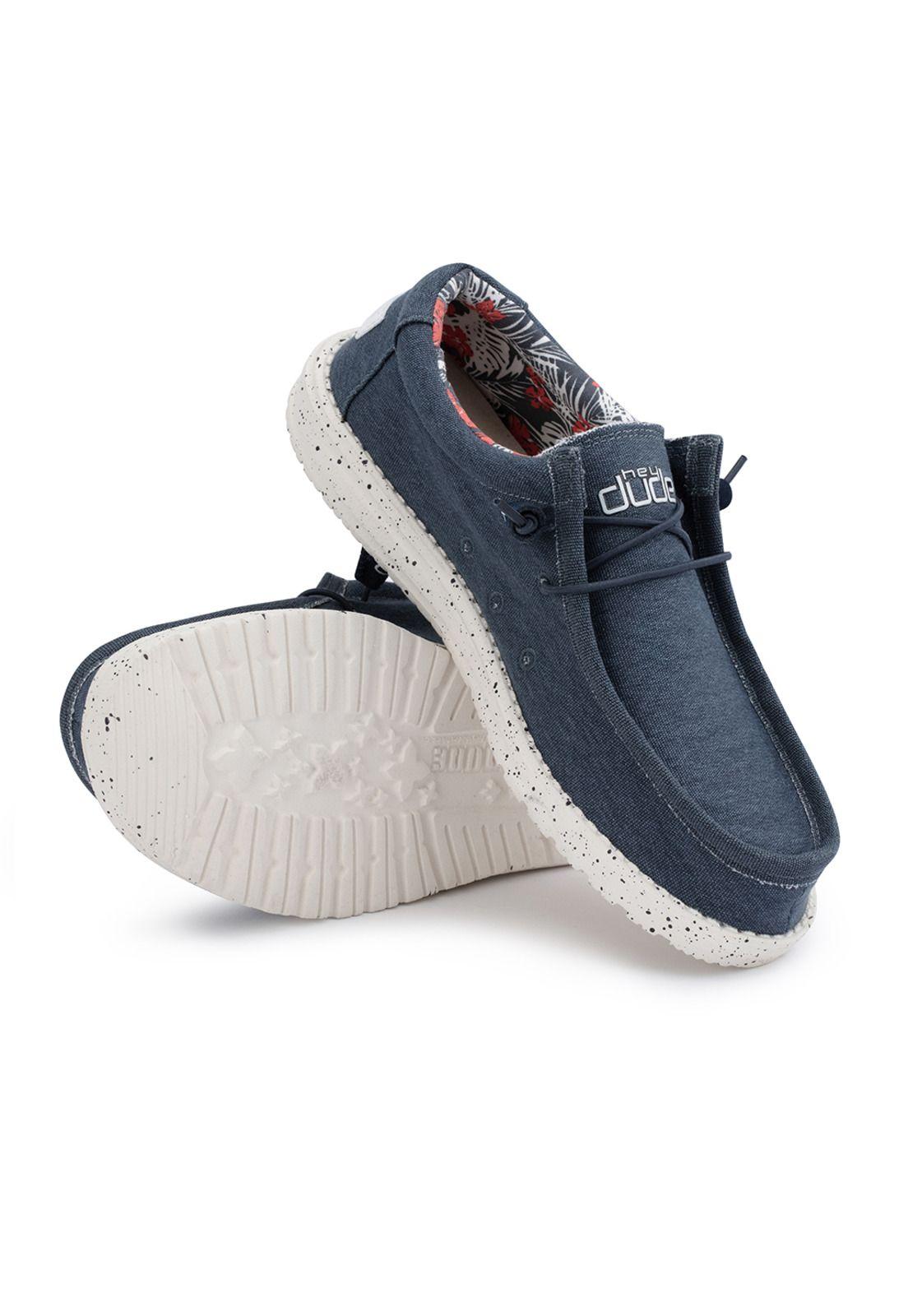Zapato Wally Stretch Blue HeyDude-1