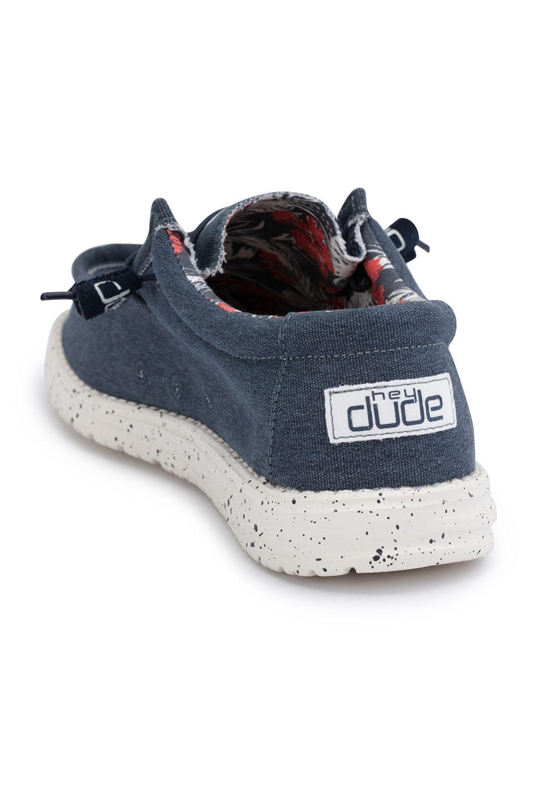 Zapato Wally Stretch Blue HeyDude-4