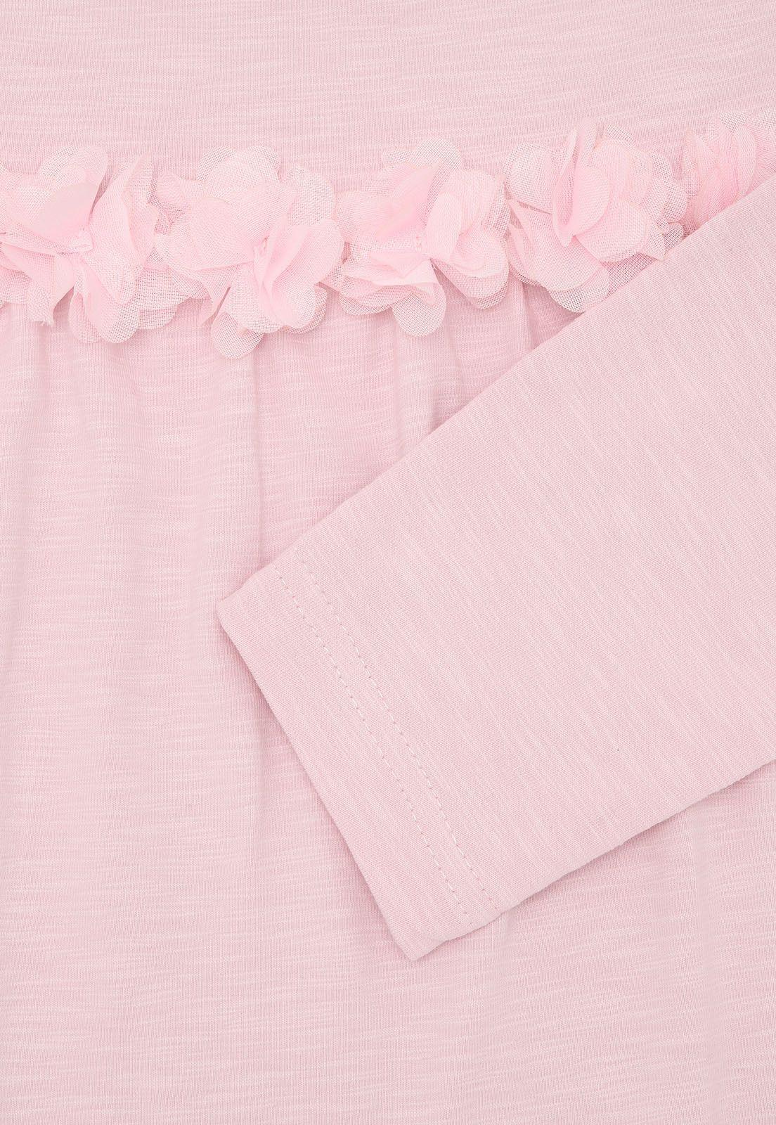 Polera Manga Larga Niña Osito OPOA652RD-3