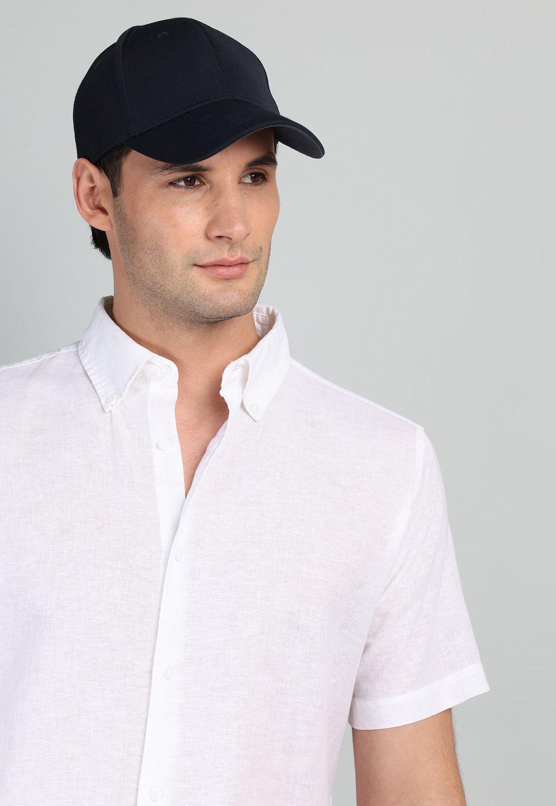 Camisa De Lino y Algodón Arrow CM32058BL-2