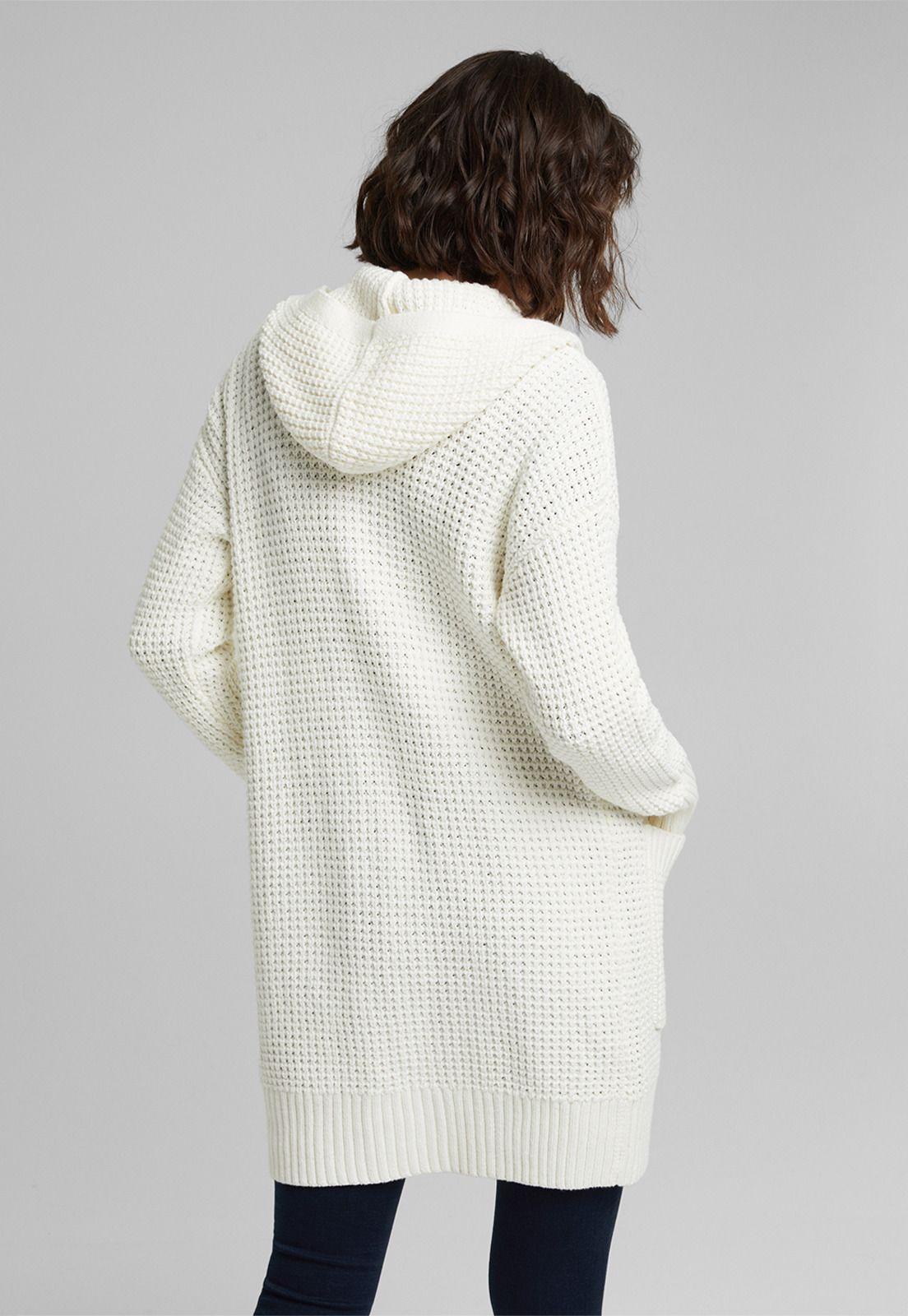 Cardigan Largo Con Capucha Esprit-1