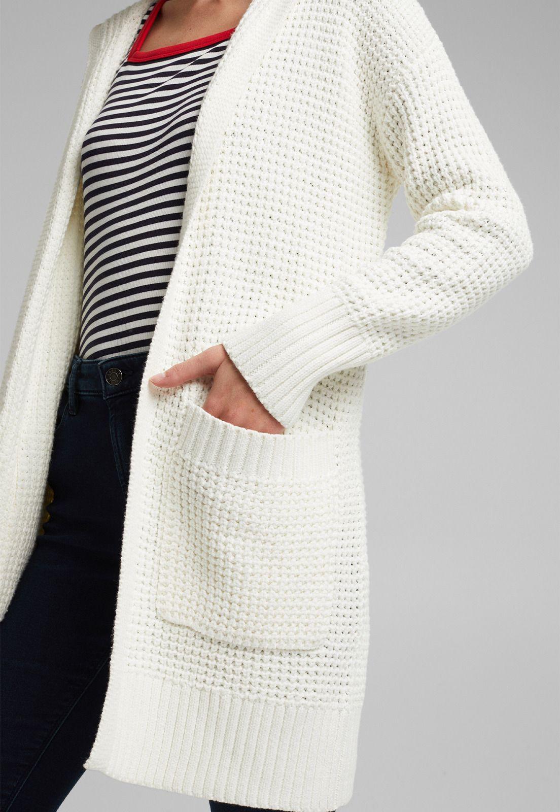 Cardigan Largo Con Capucha Esprit-3