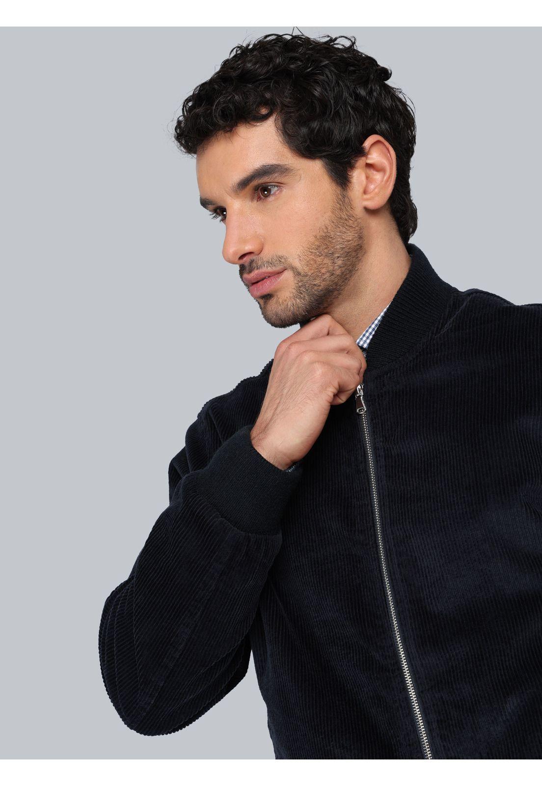 Chaqueta Bomber Cotelé Regular Fit Azul Marino Piero Butti PBCIG30NB-2