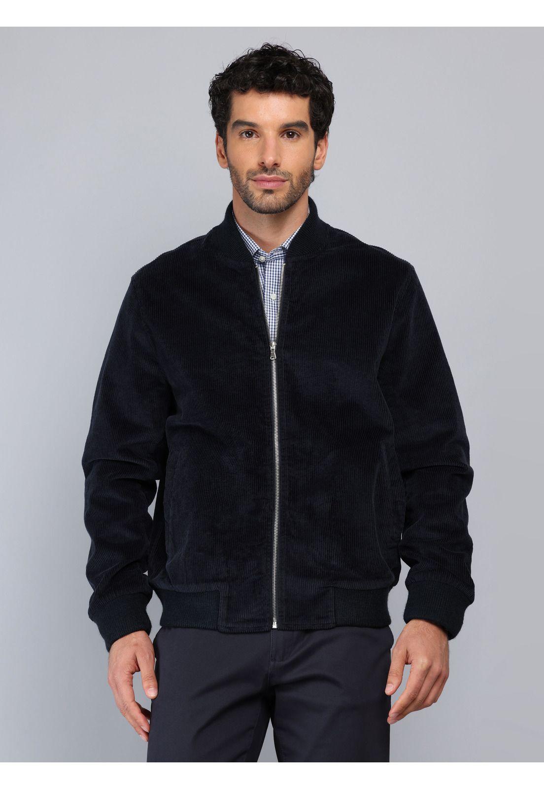 Chaqueta Bomber Cotelé Regular Fit Azul Marino Piero Butti PBCIG30NB-5