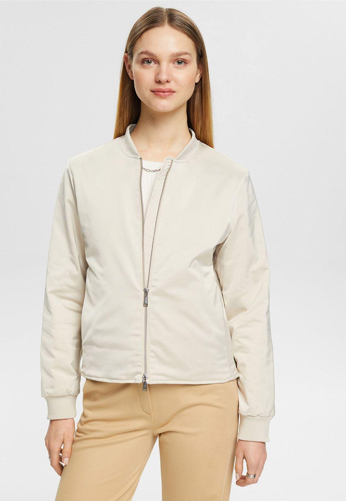 Chaqueta De Estilo Bomber Con Cierre Esprit-0