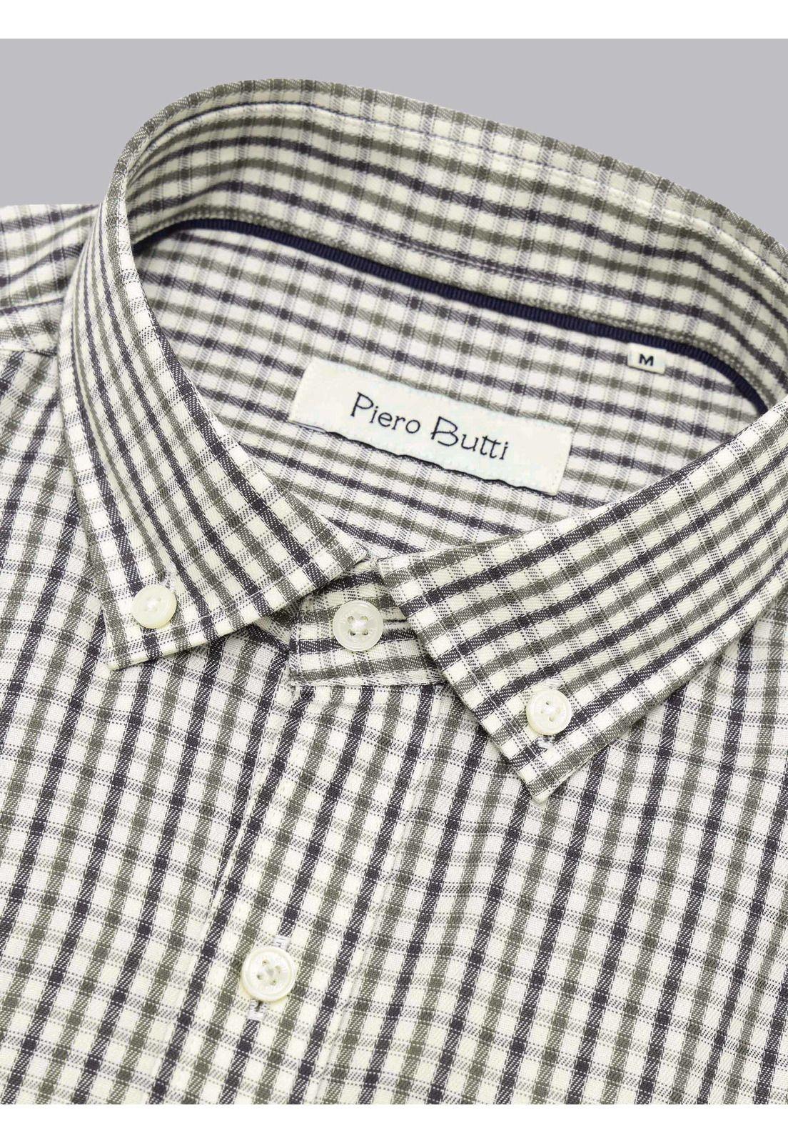 Camisa Cuadros Tailored Fit Oliva Piero Butti PBCIF07OL-4