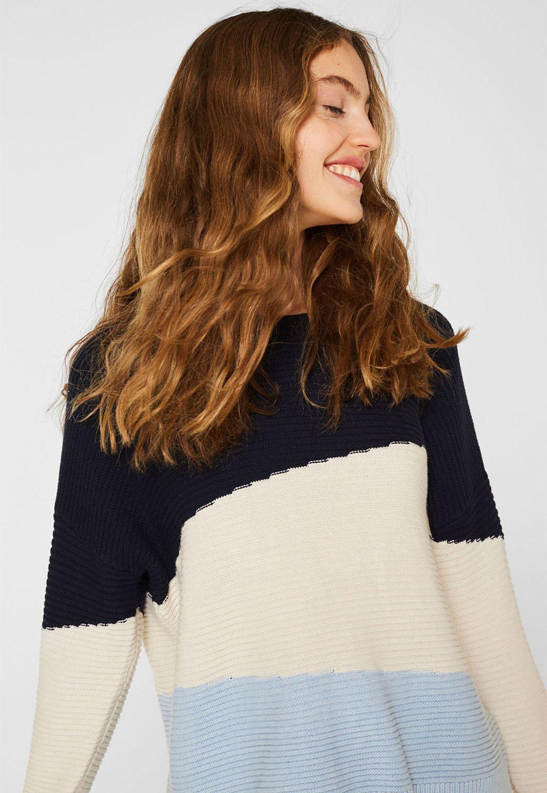 Sweater Con Diseño De Bloques De Color-0