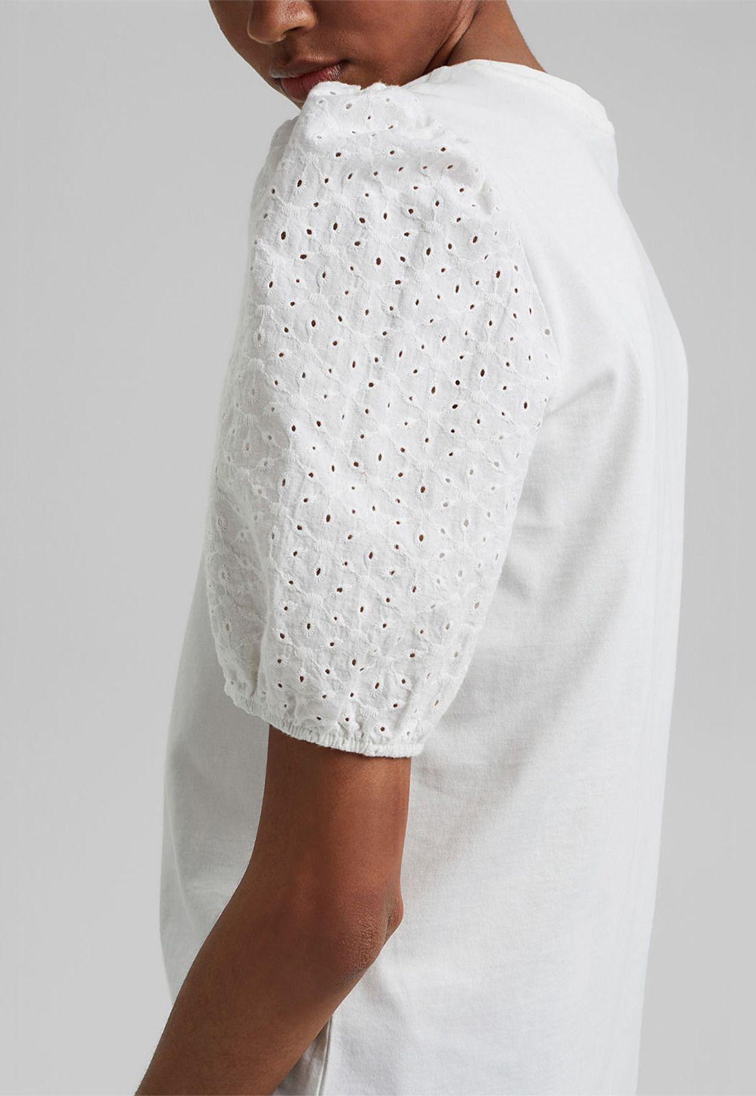 Polera Mujer Con Encaje Calado Esprit-2