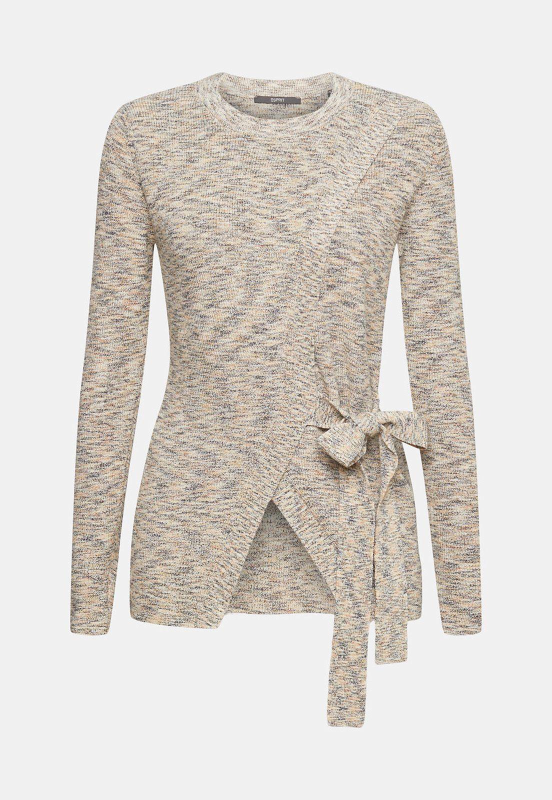 Sweater Con Efecto Cruzado Mujer Esprit-3