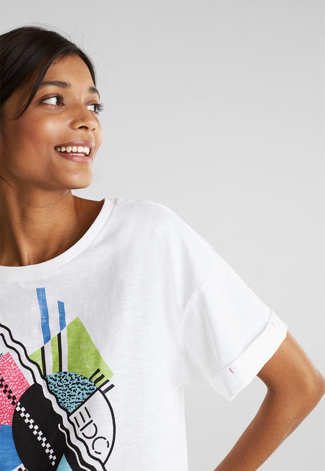 Polera con estampado y algodón ecológico-2