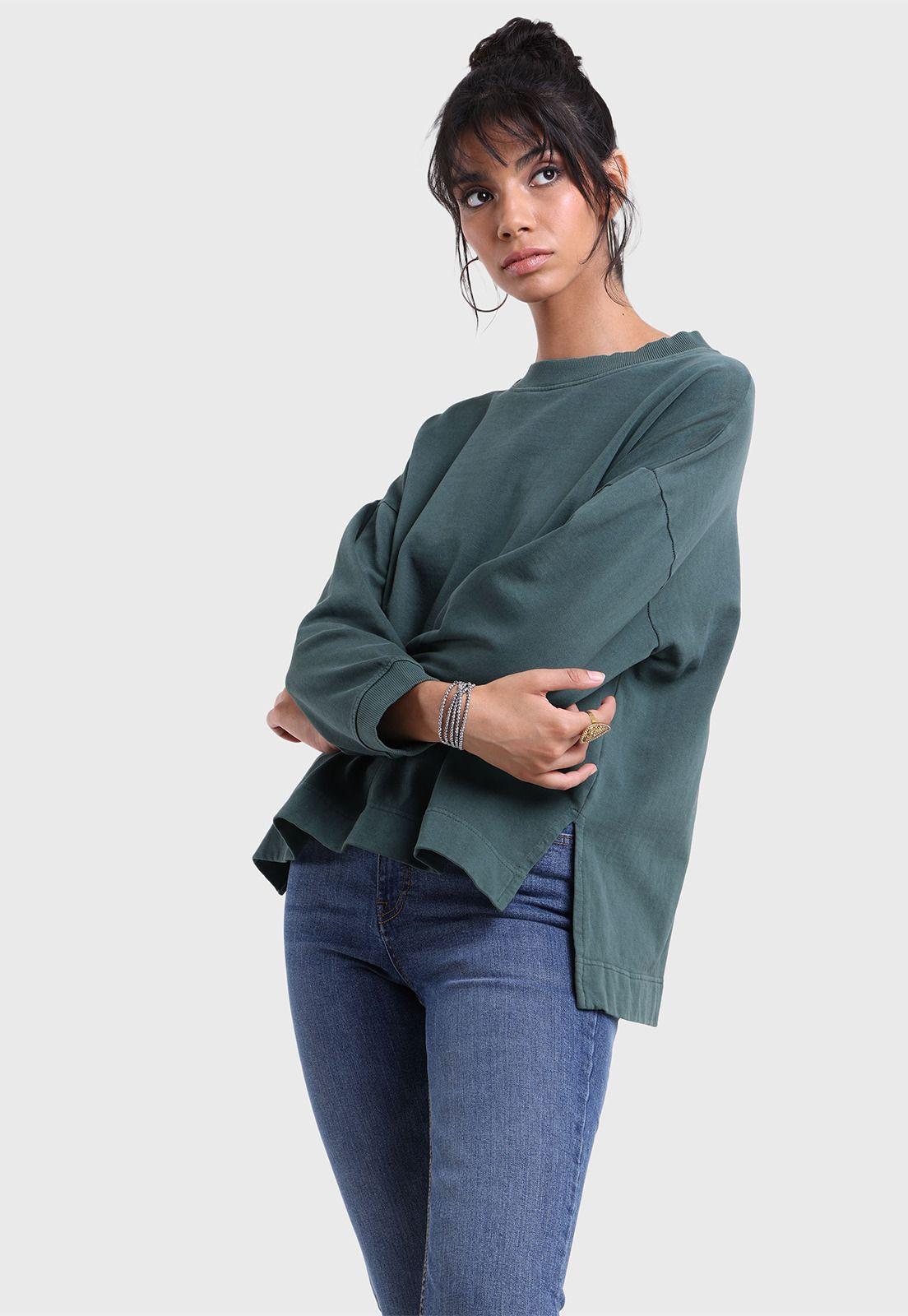 Poleron Cuello Redondo Mujer Soviet SPLM732VE-1