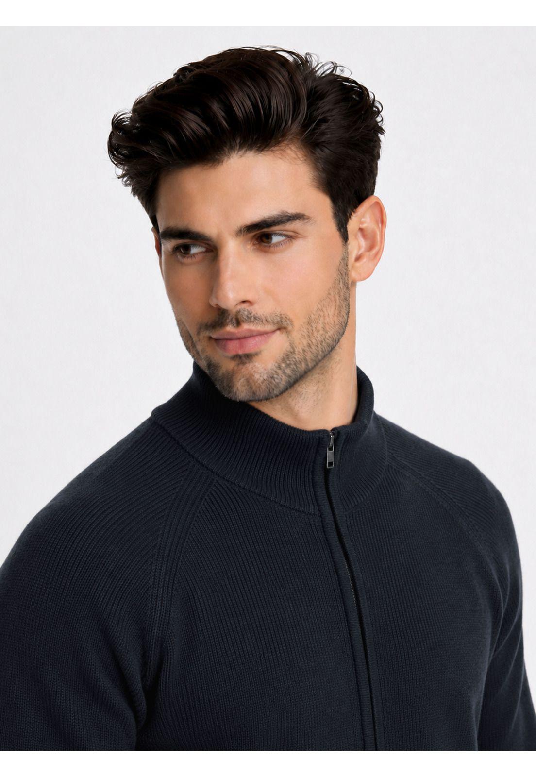 Sweater Cuello Alto Regular Fit Azul Marino Piero Butti PBDVI21NB-2