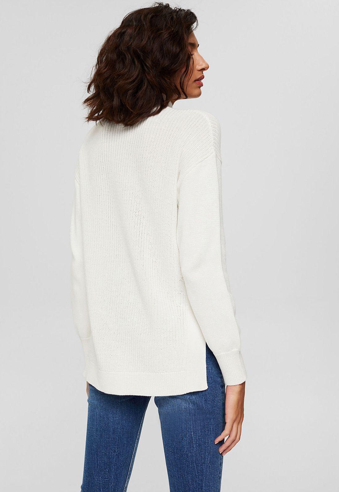 Sweater Mujer Liso Esprit Azul marino-1