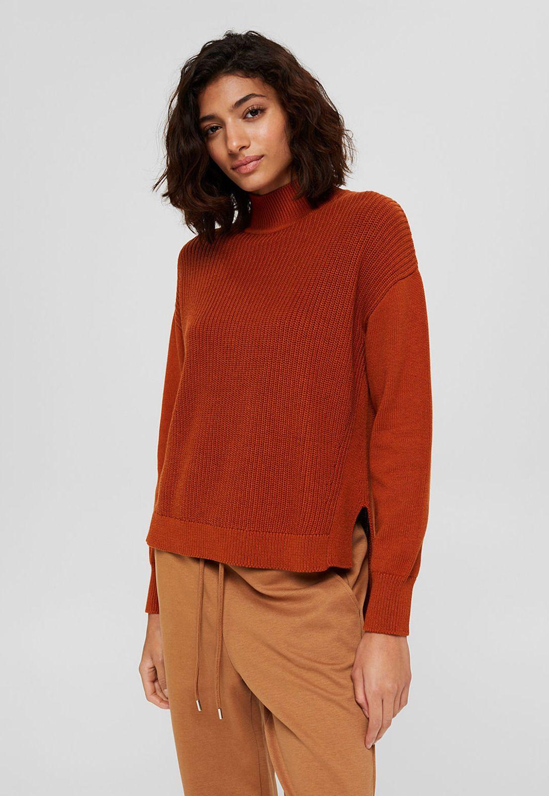 Sweater Mujer Liso Esprit Azul marino-0