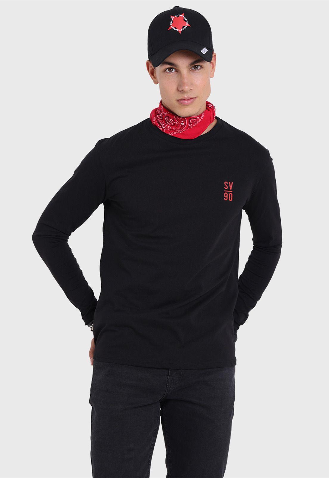 Polera Manga Larga Hombre Soviet SPO2732NE-1