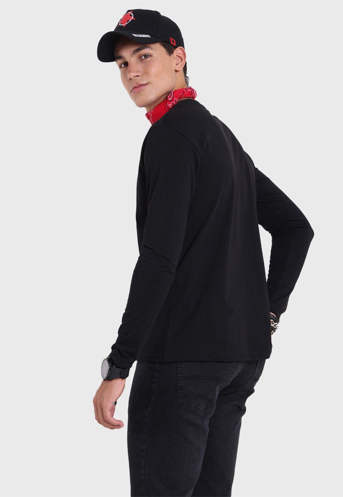 Polera Manga Larga Hombre Soviet SPO2732NE-3