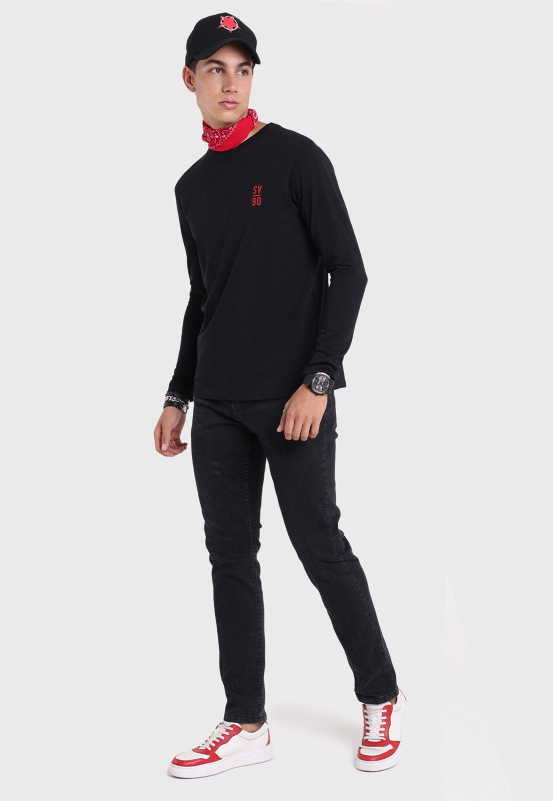 Polera Manga Larga Hombre Soviet SPO2732NE-4