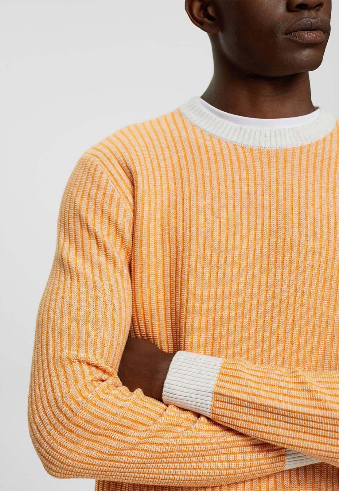Sweater De Punto Acanalado Bicolor Esprit-3