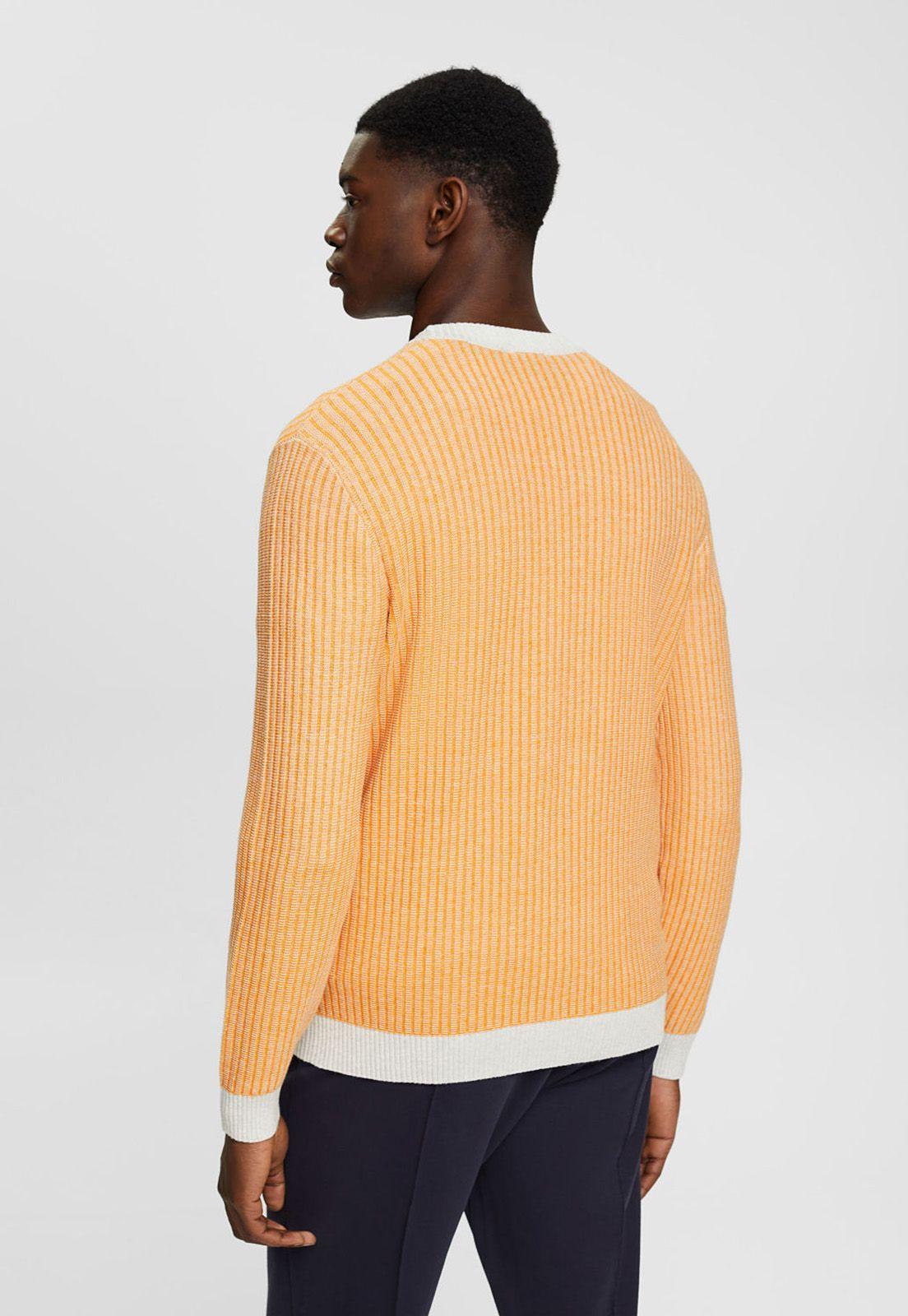 Sweater De Punto Acanalado Bicolor Esprit-1