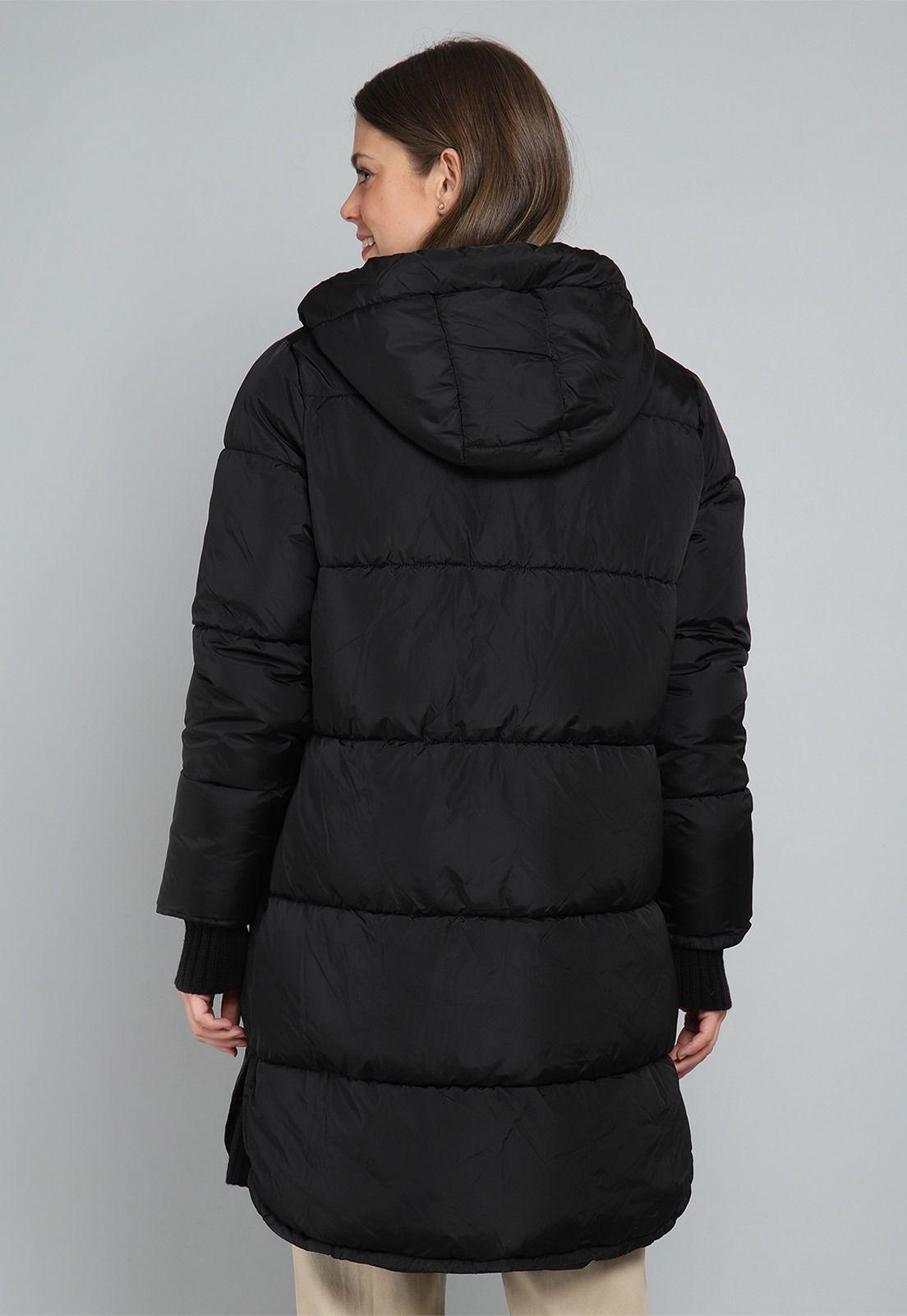 Parka Larga Acolchada con Capucha Mujer Esprit G025178-1