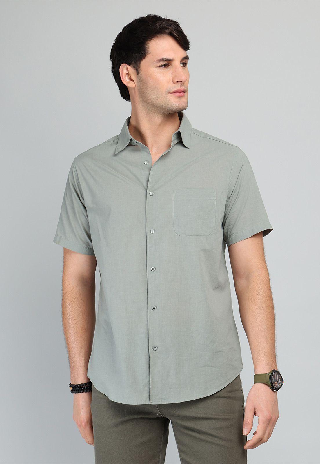 Camisa Lisa Manga Corta Soviet SCVF018OL-0