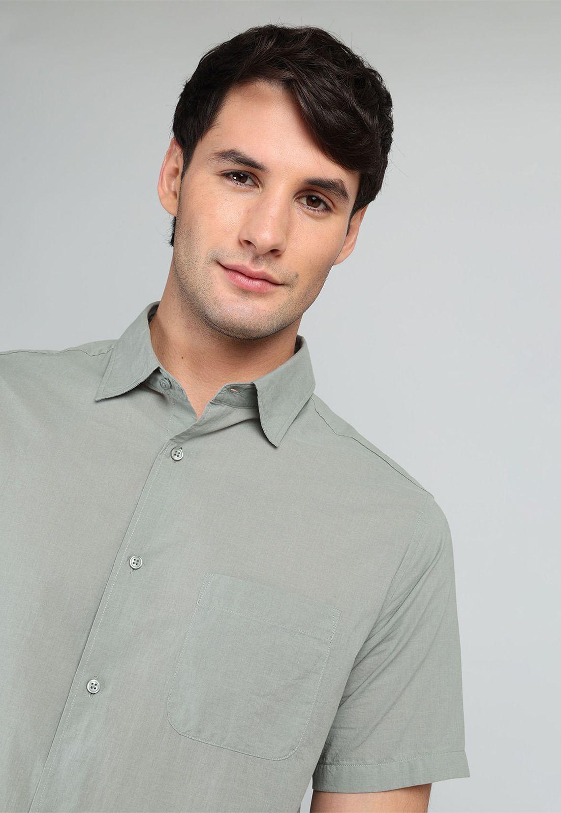 Camisa Lisa Manga Corta Soviet SCVF018OL-2