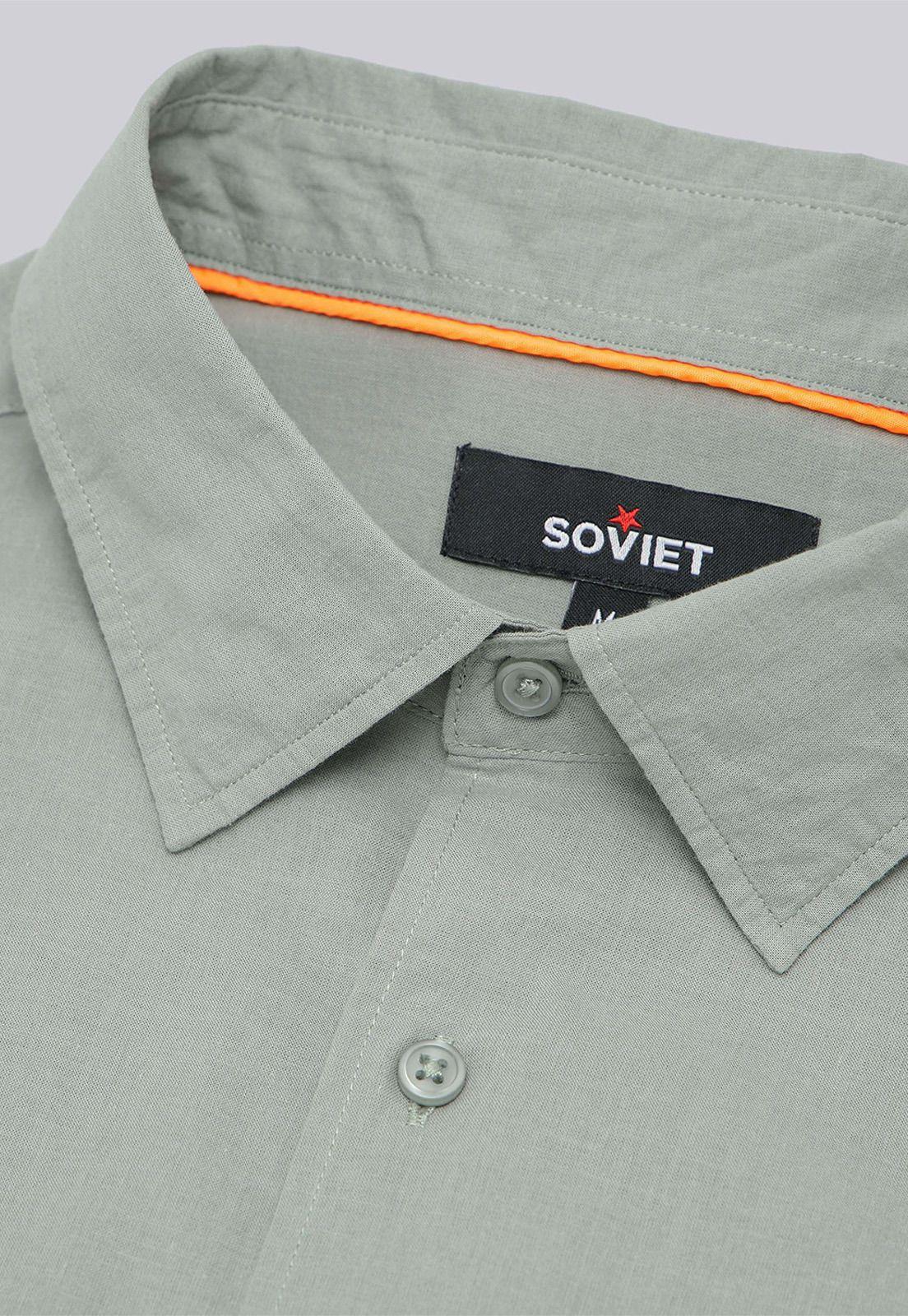 Camisa Lisa Manga Corta Soviet SCVF018OL-4