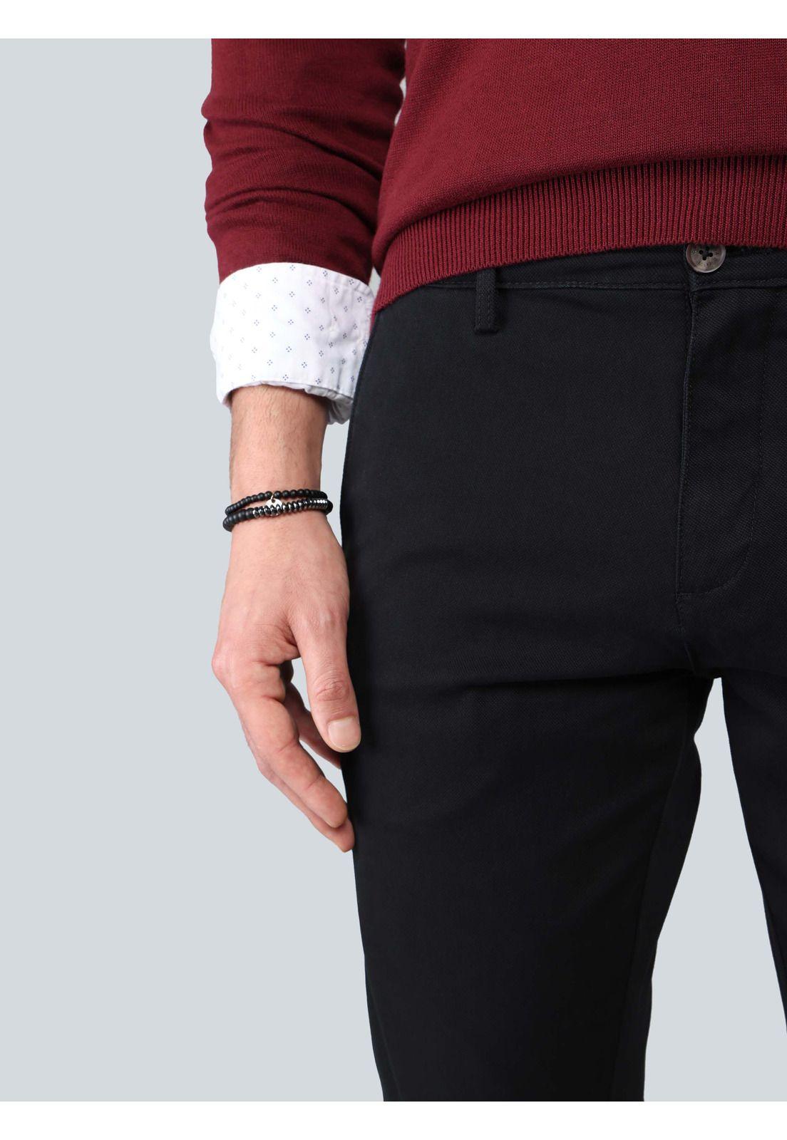 Pantalón Liso Spandex Regular Fit Negro Arrow PA33033NE-2