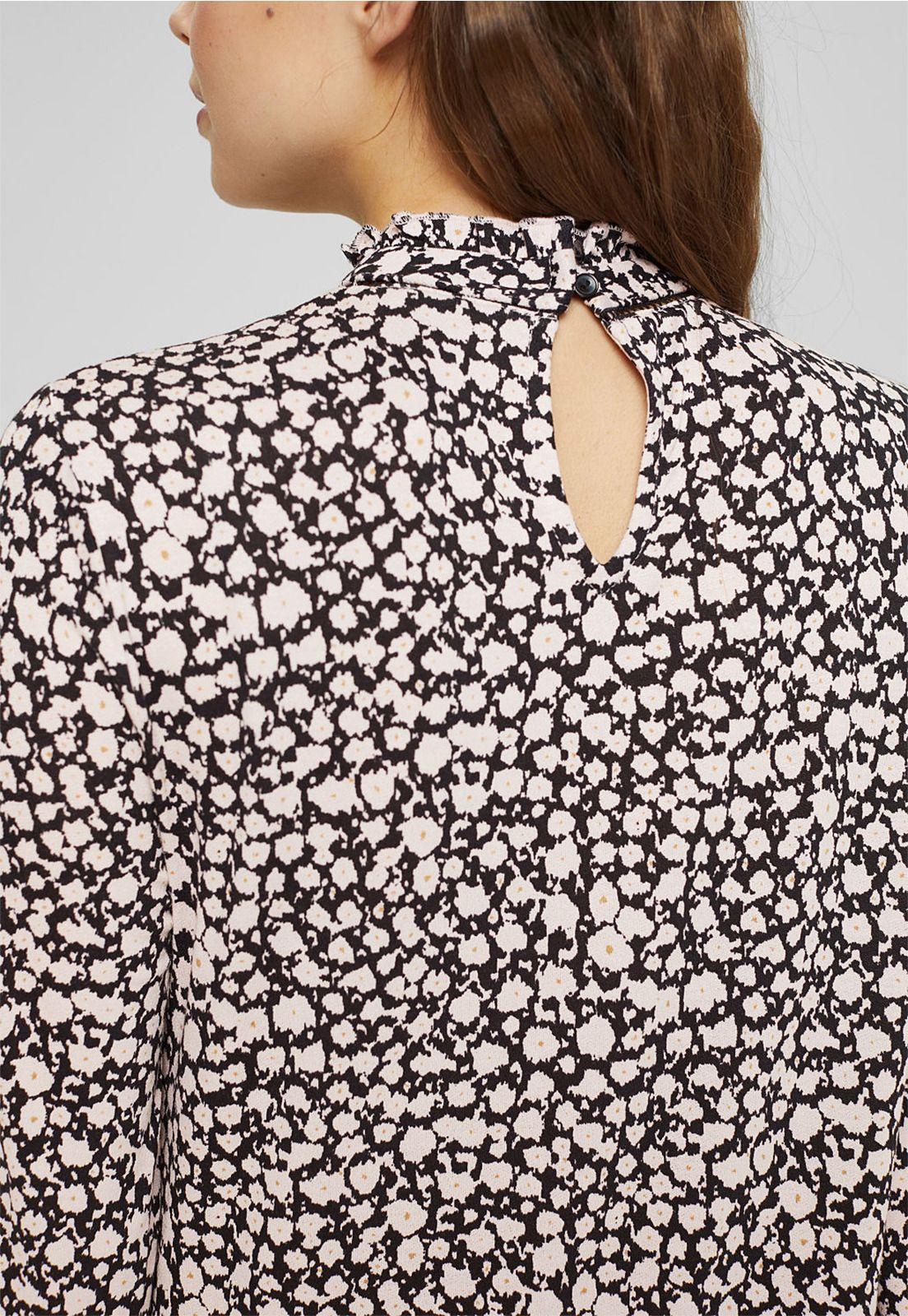 Vestido Midi Mujer Manga Larga Estampado Esprit-2