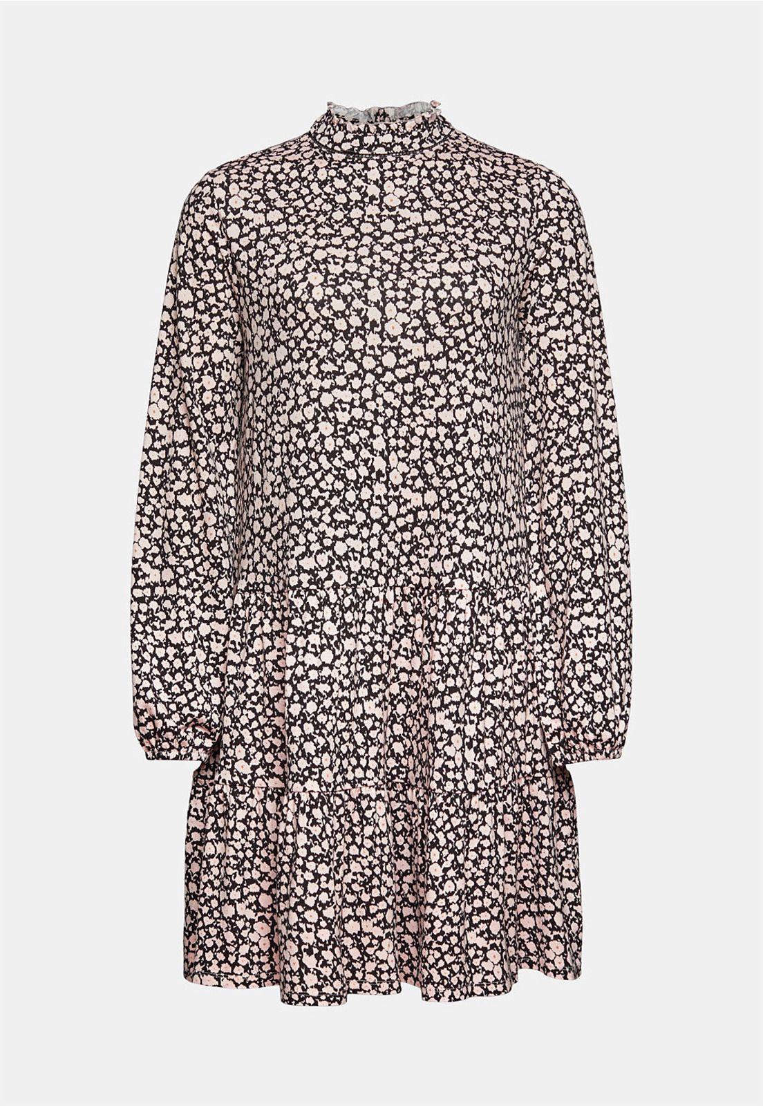 Vestido Midi Mujer Manga Larga Estampado Esprit-3