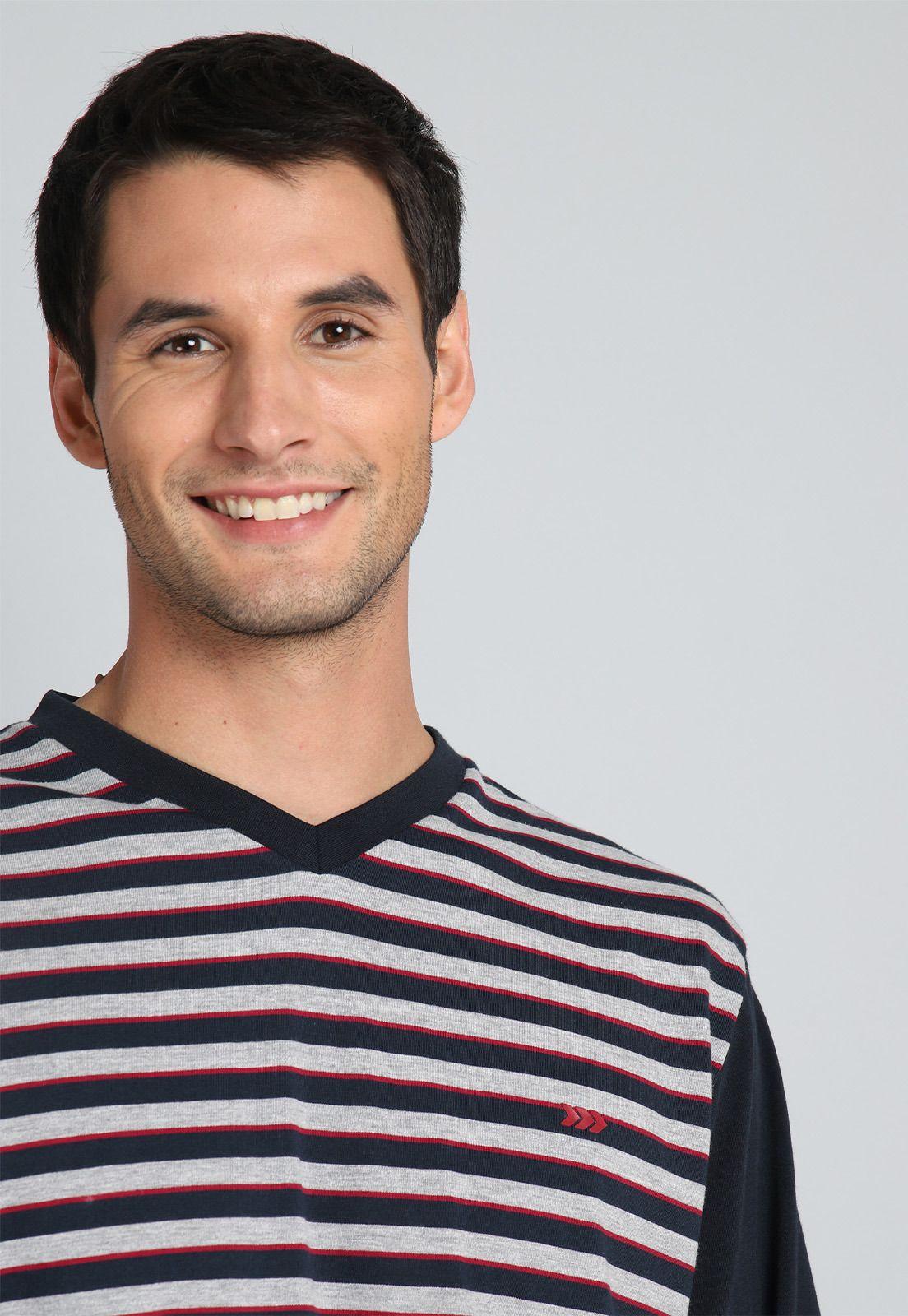 Pijama Largo A Rayas Arrow-3