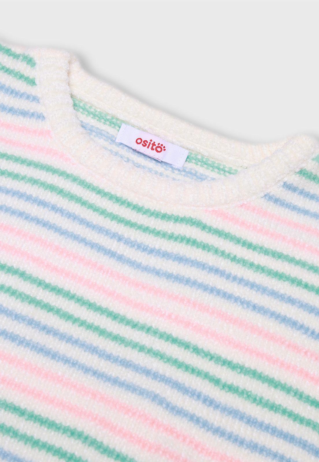 Sweater A Rayas Niña Osito-2