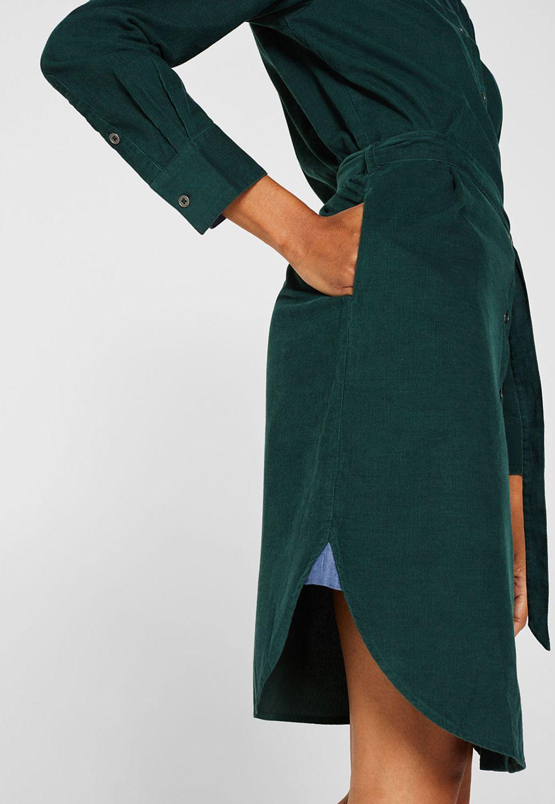 Vestido Camisero Con Cinturón Esprit-2