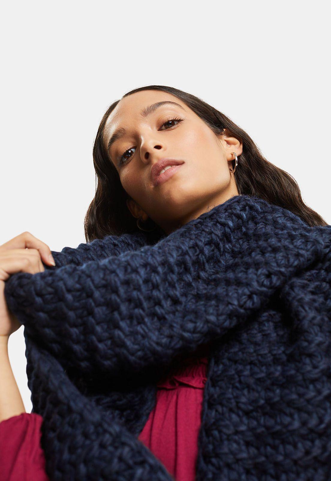 Bufanda De Punto Grueso Mujer Esprit-1